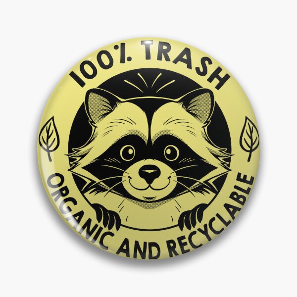 Item preview, Raccoon 100% Trash Organic and Recyclable by Tobe Fonseca designed and sold by Tobe Fonseca®.