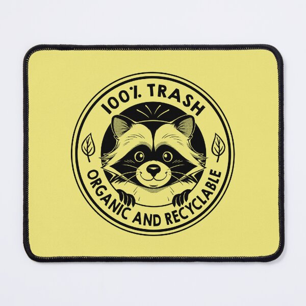 Item preview, Raccoon 100% Trash Organic and Recyclable by Tobe Fonseca designed and sold by Tobe Fonseca®.