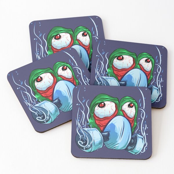 Item preview, Green Frog Peppo with Copium Mask Meme designed and sold by yashik.