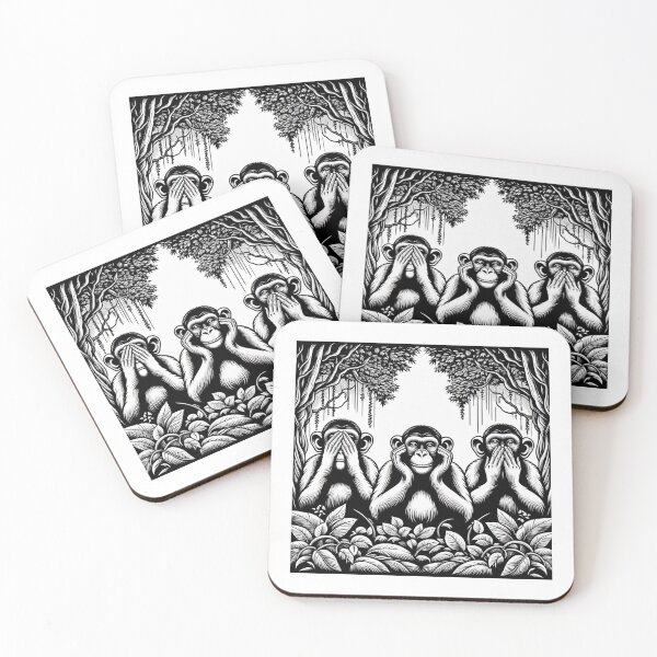 Item preview, The Wisdom Monkeys designed and sold by creax.