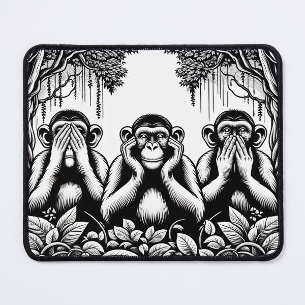 Item preview, The Wisdom Monkeys designed and sold by creax.