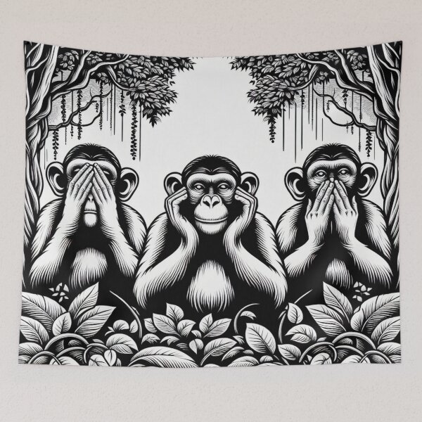 Item preview, The Wisdom Monkeys designed and sold by creax.