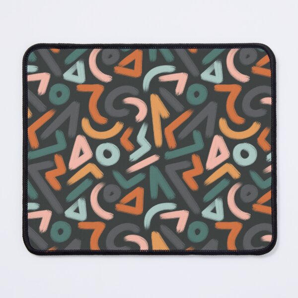 Item preview, Abstract multi color grunge geometric seamless pattern, bold ink brush illustration, doodle paper scrapbooking, color lines on white background designed and sold by GorXena.