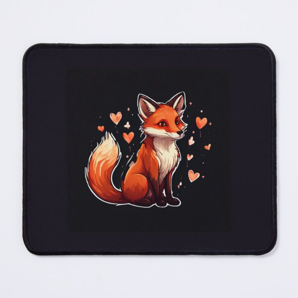 Item preview, Fox with hearts designed and sold by Planetporridge.