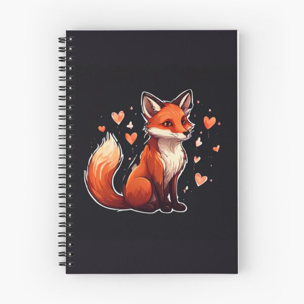 Item preview, Fox with hearts designed and sold by Planetporridge.