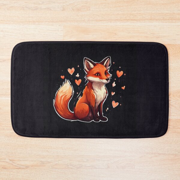 Item preview, Fox with hearts designed and sold by Planetporridge.