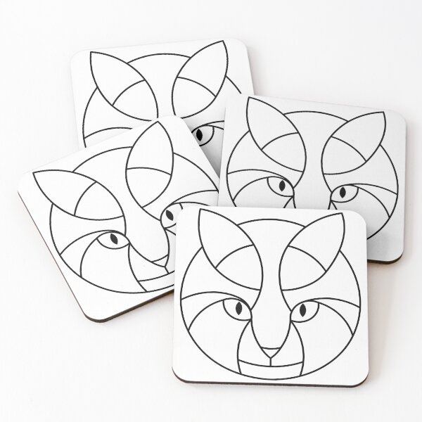 Item preview, geomertric cat designed and sold by mag-graphic.