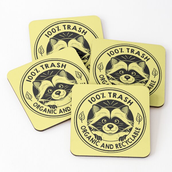 Item preview, Raccoon 100% Trash Organic and Recyclable by Tobe Fonseca designed and sold by Tobe Fonseca®.