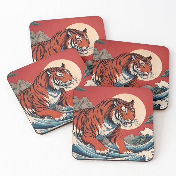 Item preview, Tiger red Japan style 1 designed and sold by RedWolfDisigne.