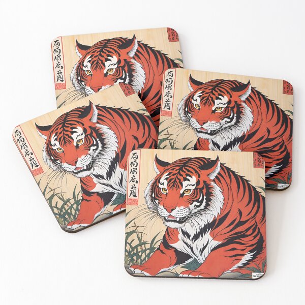 Item preview, Tiger red Japan style 2 designed and sold by RedWolfDisigne.
