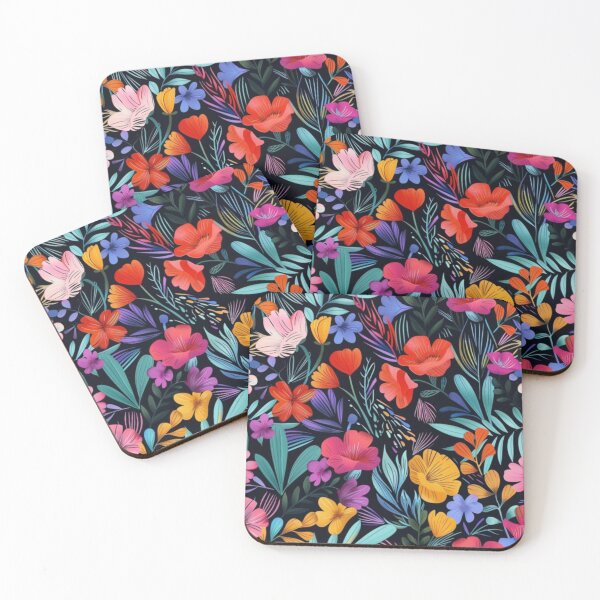 Item preview, Vibrant Floral Pattern designed and sold by CosmicSlothCups.