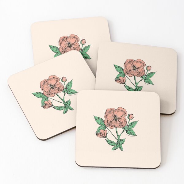 Item preview, Apricot Pompon Rose Bloom Semi-Double 8-15 Petals In 2 Rows designed and sold by zenithcreative.