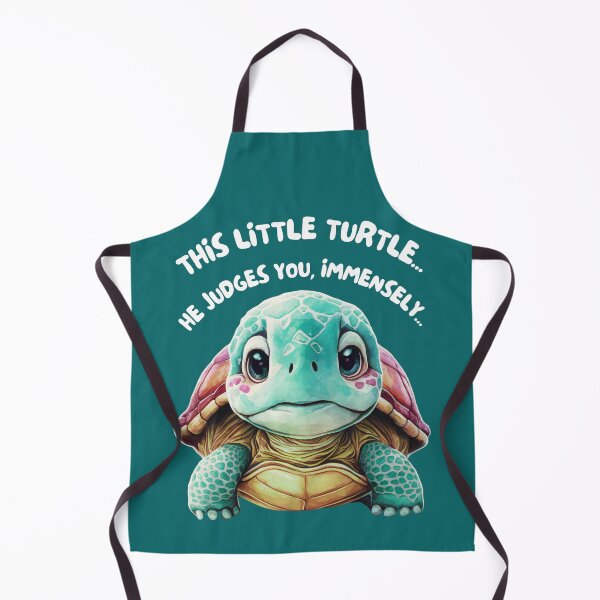 Item preview, Kawaii Pet This Turtle He Judges You Immensely Funny Reptile Cute Animal Lover Humor Matching designed and sold by LittleZea.