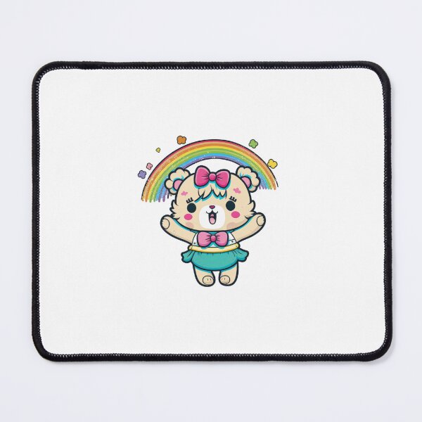 Item preview, Kawaii Chibi Bear Girl with Rainbow designed and sold by KawaiiArtStyle.
