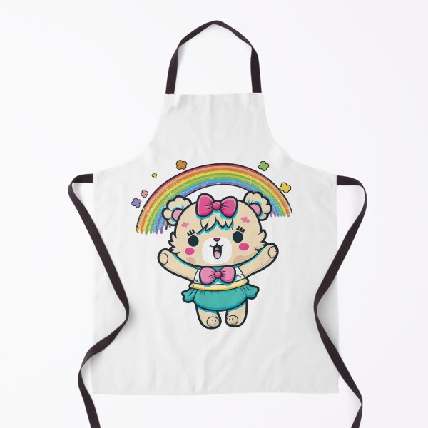 Item preview, Kawaii Chibi Bear Girl with Rainbow designed and sold by KawaiiArtStyle.