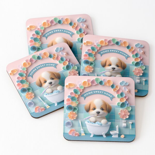 Item preview, Puppy Dog Potty Moments: Whimsical Bathroom Breaks in Art. designed and sold by Starwebd.
