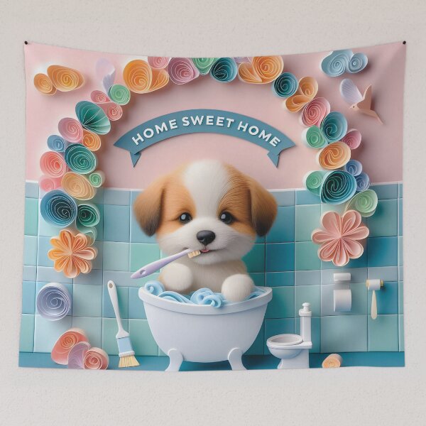 Item preview, Puppy Dog Potty Moments: Whimsical Bathroom Breaks in Art. designed and sold by Starwebd.