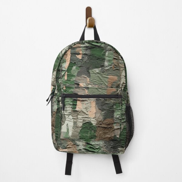 Item preview, Green Ripped Cargo Camo Pattern Summer Camp designed and sold by Geek Updated.