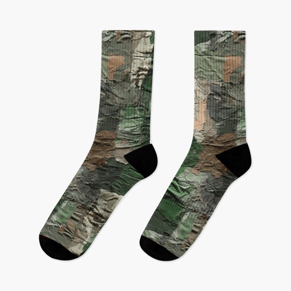 Item preview, Green Ripped Cargo Camo Pattern Summer Camp designed and sold by Geek Updated.