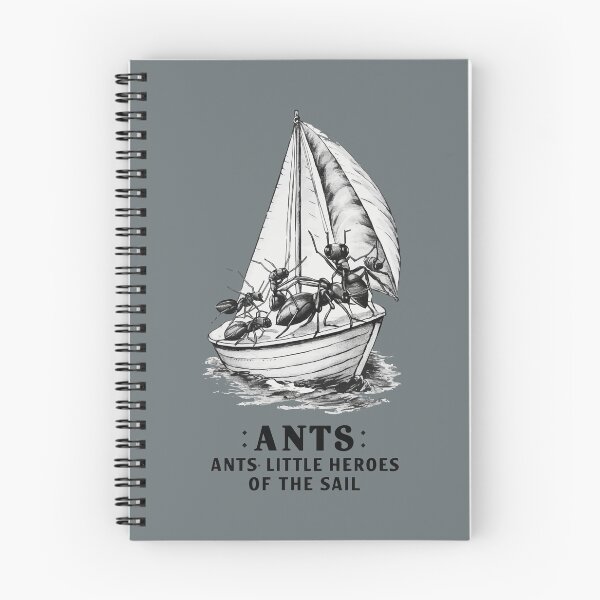 Item preview, A funny t-shirt for insect lovers. Ants sailing on the ocean. 'ANTS: LITTLE HERROES OF THE SAIL !'. designed and sold by Gadget80.