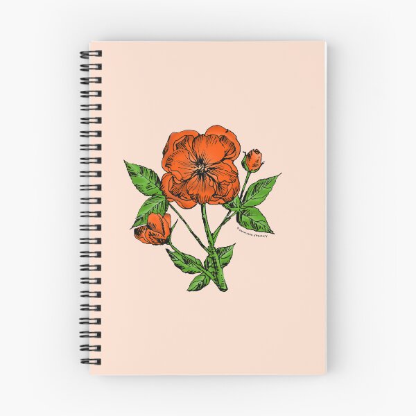 Item preview, Orange Pompon Rose Bloom Semi-Double 8-15 Petals In 2 Rows designed and sold by Rachael Taylor.
