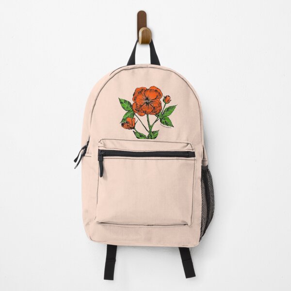Item preview, Orange Pompon Rose Bloom Semi-Double 8-15 Petals In 2 Rows designed and sold by Rachael Taylor.