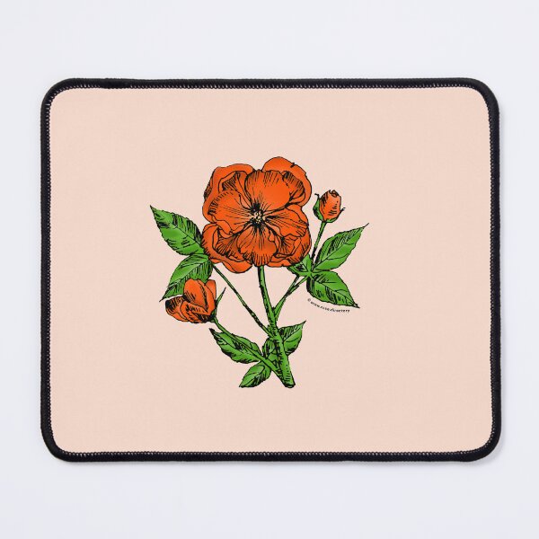 Item preview, Orange Pompon Rose Bloom Semi-Double 8-15 Petals In 2 Rows designed and sold by Rachael Taylor.