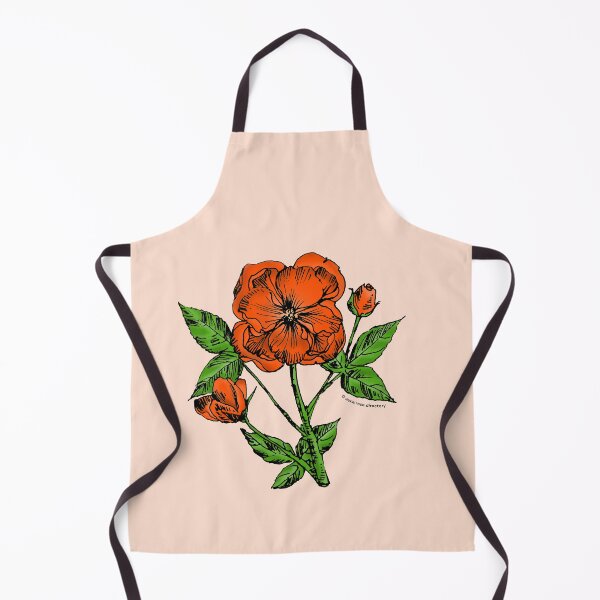 Item preview, Orange Pompon Rose Bloom Semi-Double 8-15 Petals In 2 Rows designed and sold by Rachael Taylor.