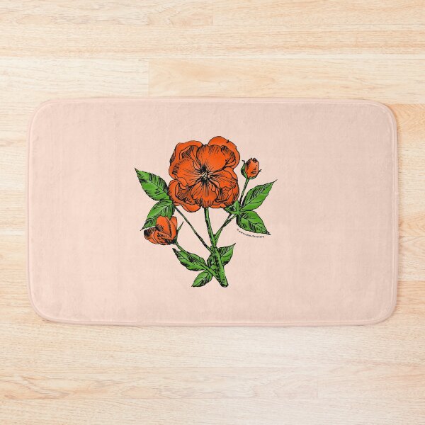 Item preview, Orange Pompon Rose Bloom Semi-Double 8-15 Petals In 2 Rows designed and sold by Rachael Taylor.