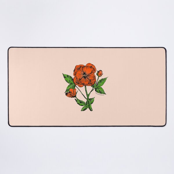 Item preview, Orange Pompon Rose Bloom Semi-Double 8-15 Petals In 2 Rows designed and sold by Rachael Taylor.