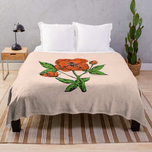 Item preview, Orange Pompon Rose Bloom Semi-Double 8-15 Petals In 2 Rows designed and sold by zenithcreative.