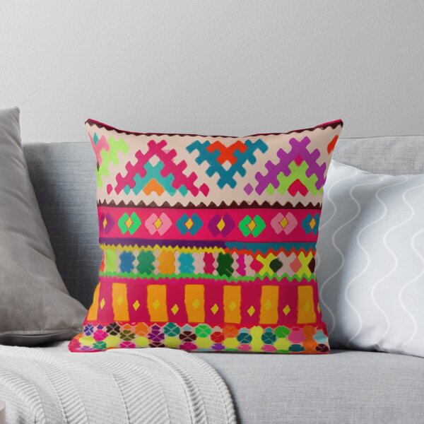 Item preview, Multicolor embroidery maximalist chevron decor dopamine dressing print  designed and sold by T-Mex.