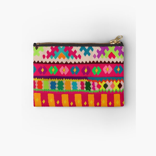 Item preview, Multicolor embroidery maximalist chevron decor dopamine dressing print  designed and sold by T-Mex.
