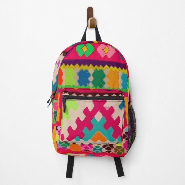 Item preview, Multicolor embroidery maximalist chevron decor dopamine dressing print designed and sold by T-Mex.