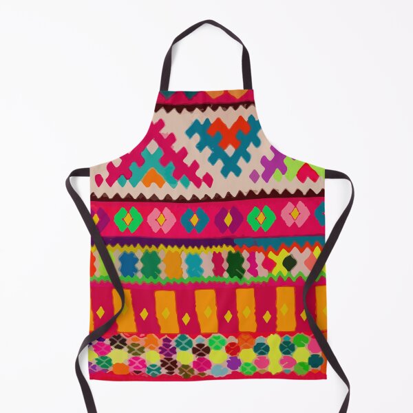 Item preview, Multicolor embroidery maximalist chevron decor dopamine dressing print  designed and sold by T-Mex.