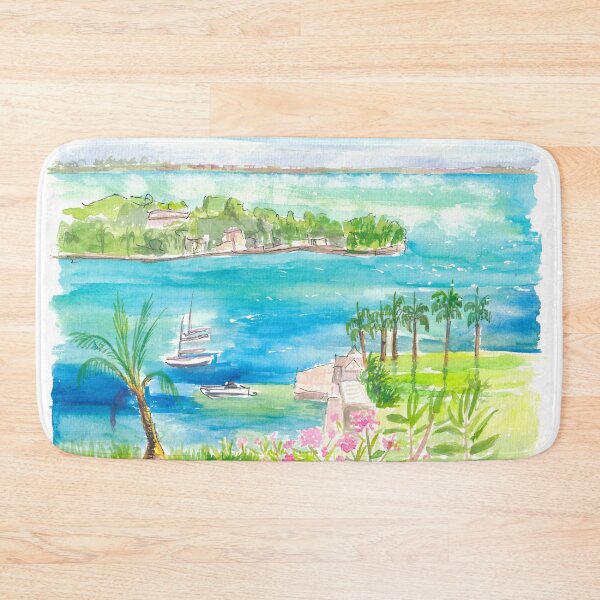Item preview, Bermuda Tropical Seascape with Islands and Bays designed and sold by artshop77.
