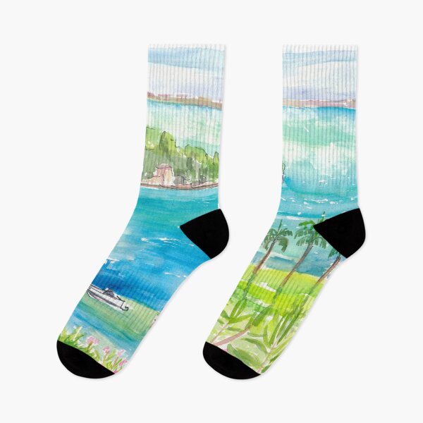Item preview, Bermuda Tropical Seascape with Islands and Bays designed and sold by artshop77.