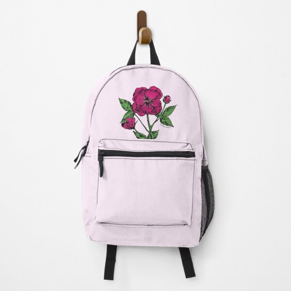 Item preview, Deep Pink Pompon Rose Bloom Semi-Double 8-15 Petals In 2 Rows designed and sold by Rachael Taylor.