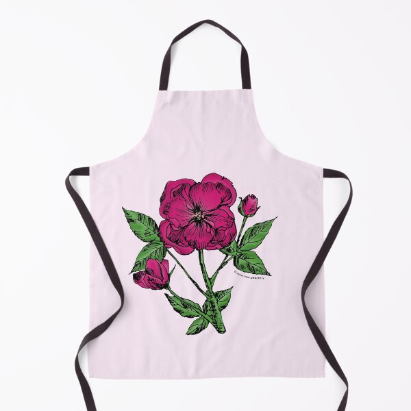 Item preview, Deep Pink Pompon Rose Bloom Semi-Double 8-15 Petals In 2 Rows designed and sold by Rachael Taylor.