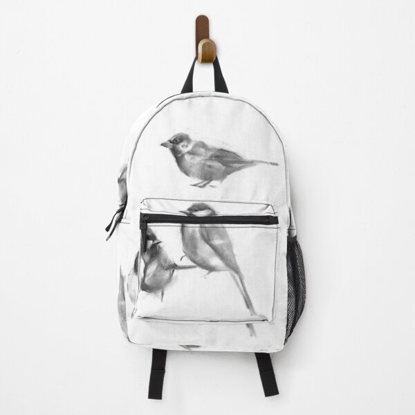 Item preview, bird black and white charcoal designed and sold by s-flo-art.