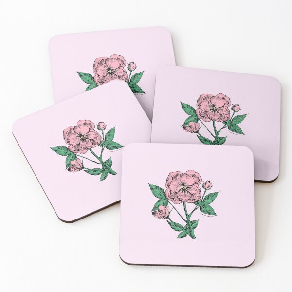 Item preview, Light Pink Pompon Rose Bloom Semi-Double 8-15 Petals In 2 Rows designed and sold by zenithcreative.