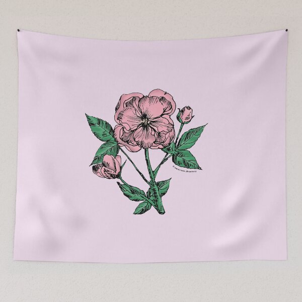Item preview, Light Pink Pompon Rose Bloom Semi-Double 8-15 Petals In 2 Rows designed and sold by zenithcreative.