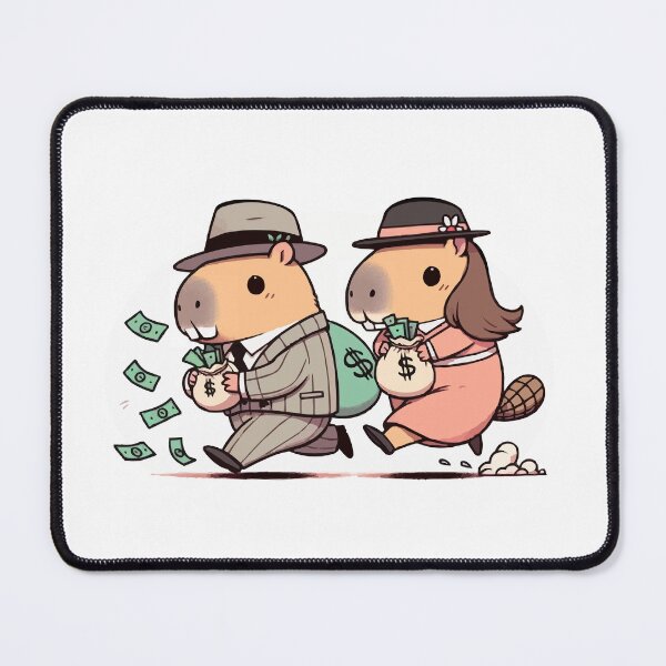 Item preview, Toronto - High Park Capybaras Bonnie & Clyde V3 designed and sold by nostalgiapress.