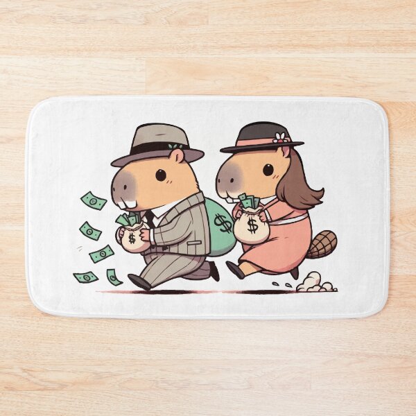 Item preview, Toronto - High Park Capybaras Bonnie & Clyde V3 designed and sold by nostalgiapress.