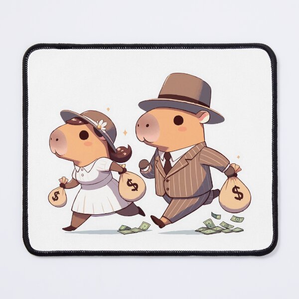Item preview, Toronto - High Park Capybaras Bonnie & Clyde V2 designed and sold by nostalgiapress.