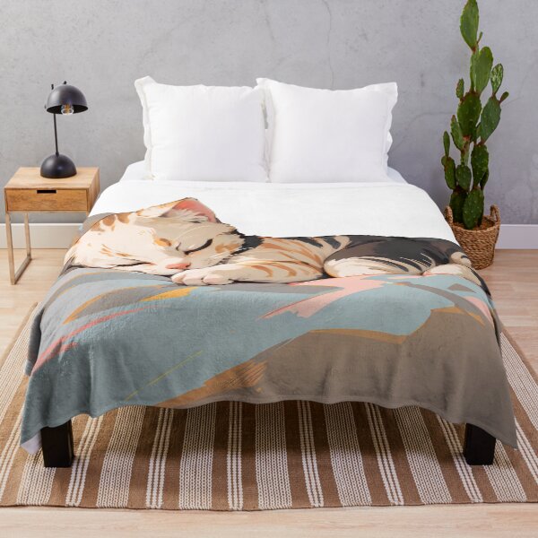 Item preview, cute sleeping tabby cat in pastel mood designed and sold by Anya-Thanee.