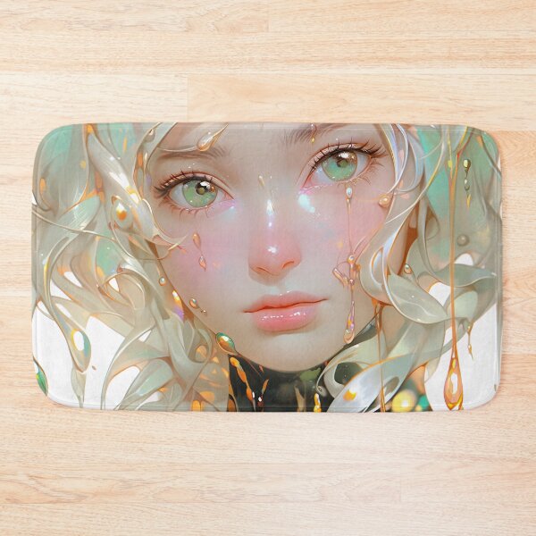 Item preview, Ethereal Luminescent Slime Drip Nymph Anime Girl designed and sold by bubblegoth.