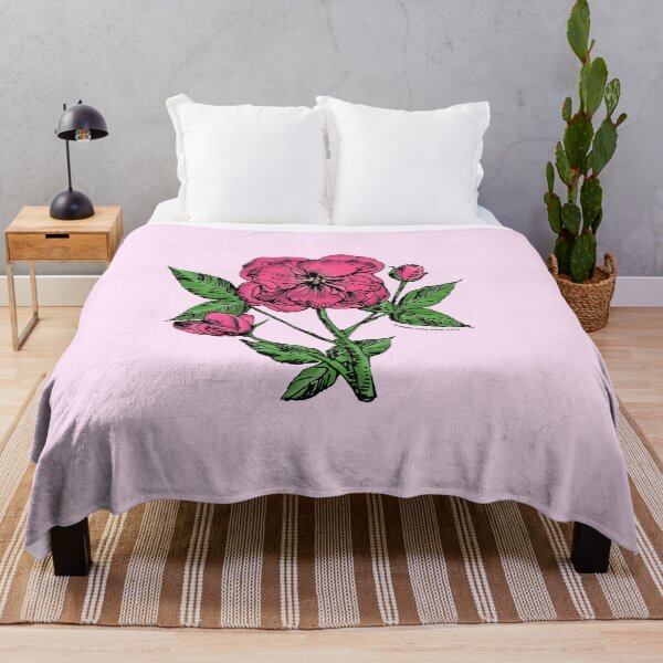 Item preview, Mid Pink Pompon Rose Bloom Semi-Double 8-15 Petals In 2 Rows designed and sold by zenithcreative.