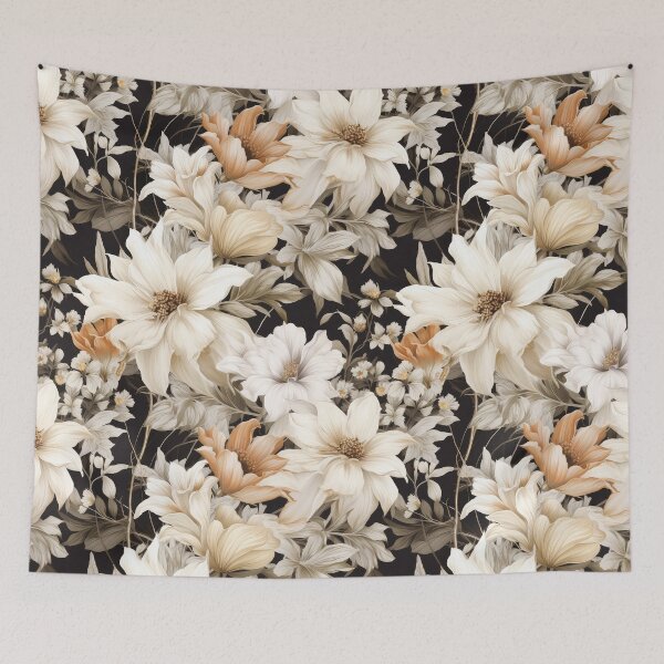 Item preview, Neutral Wildflowers Meadow designed and sold by Magnuna.