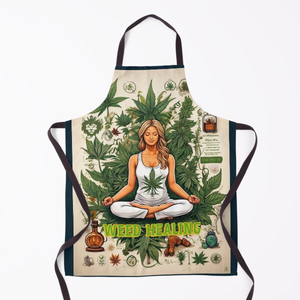 Item preview, Weed Healing yoggi poster designed and sold by GreenKingShop.